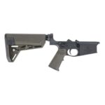 PSA Sabre AR-10 Lower Forged w/ MOE SL-S Stock and MIAD Grip, ODG - Image 2